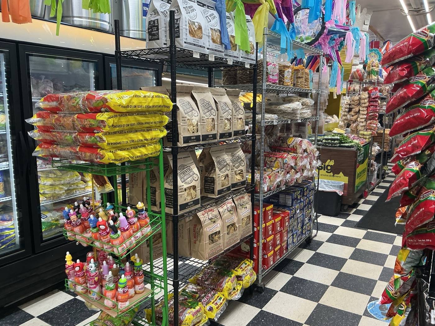 Inside the Dos Hermanos market in Westland, with aisles of Mexican pantry staples and snacks